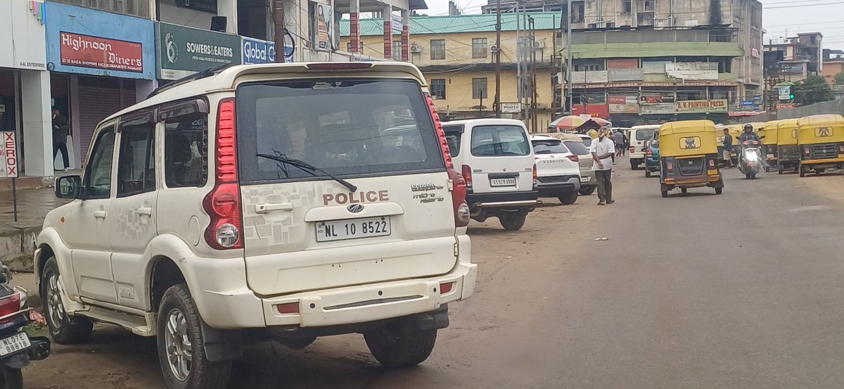 Never knew 33% reservation is now extended for Driver post in Police department. So a young lady driving this car. <a href="/DGP_Nagaland/">NagalandPolice</a>