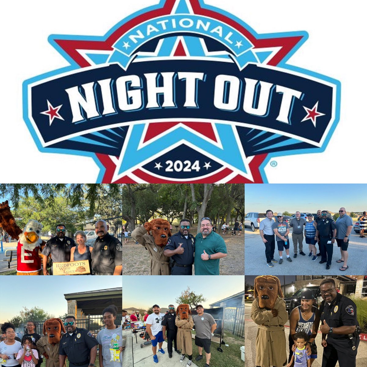 That’s a wrap <a href="/cityofcibolotx/">City of Cibolo</a> another fantastic turnout for #NationalNightOut and celebrating #CommunityPolicing with Texas’ premier <a href="/CiboloPD/">Cibolo Police Dept</a> 
#RelaltionalPolicing