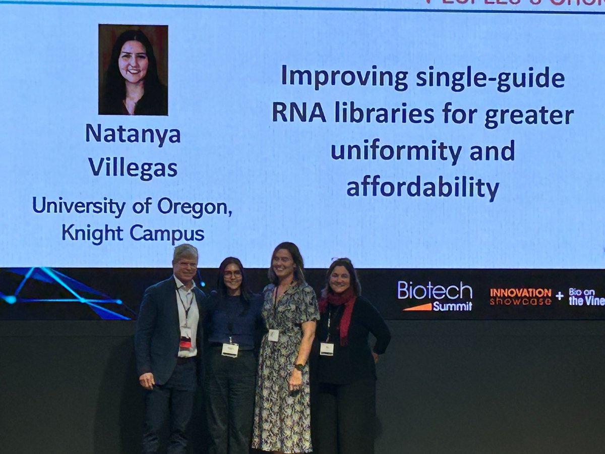 Calin Plesa (@calinplesa) on Twitter photo Congratulations <a href="/TrieneToScience/">Natanya Villegas</a> for winning the people’s choice award at the Oregon Bio Innovation Showcase today!! Congratulations <a href="/TrieneToScience/">Natanya Villegas</a> for winning the people’s choice award at the Oregon Bio Innovation Showcase today!!