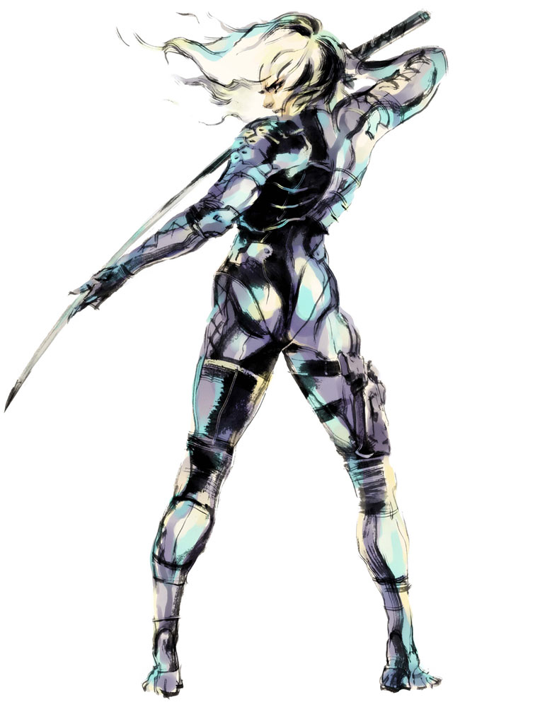 BLU__SA's tweet photo. Unprompted 'hell yeah': Yoji Shinkawa's Raiden concept art for MGS2 is just the coolest shit of all time man. Don't know enough about art to explain it but like I would put this on my walls it's so sick https://t.co/QTD2vIWmOZ
