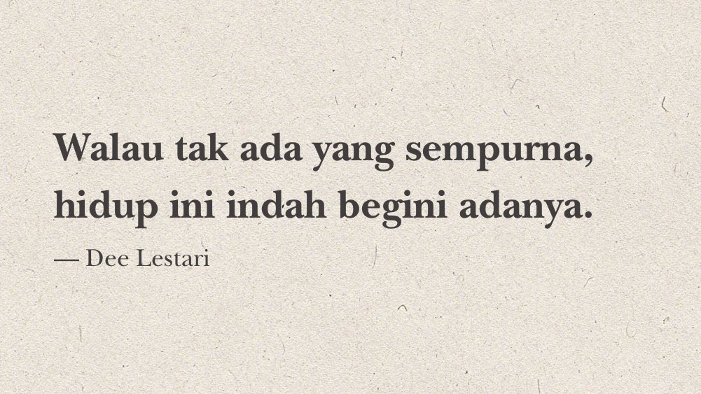 rakatadotid's tweet photo. ☕️🫶
Filosofi Kopi — Dee Lestari
#quotesoftheday #filosofikopi https://t.co/OnUvhpsSL5