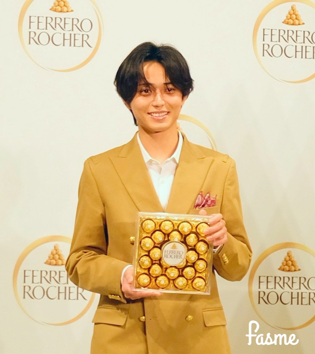 永瀬廉 さんがイタリアンチョコレート菓子 フェレロロシェ ブランド