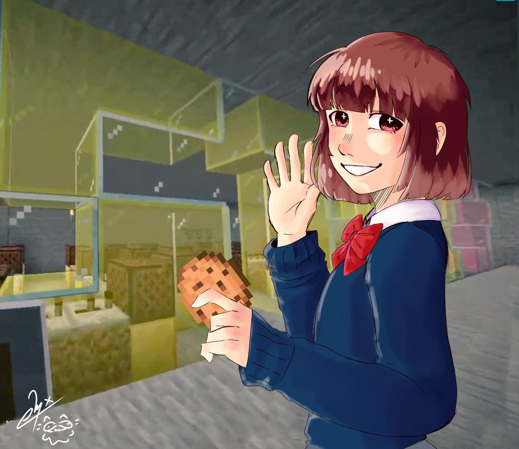 ClinmttxT's tweet photo. ¡¡Día 1 - Bienvenida!!
Me tardé medio año en hacer el dibujo 😭😭
#NuggetSMP #Nuggettober #inknugget #starvtuberArt #starcookies https://t.co/w2Vo69YLku