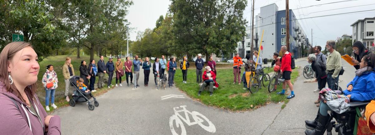 Neighborhood advocates, transportation planners, and community members gathered for a #WeekWithoutDriving Walking &amp; Rolling Tour of Rainier Ave S to discuss ongoing safety issues and opportunities for improvements along Rainier Ave S near the future Judkins Park Station.