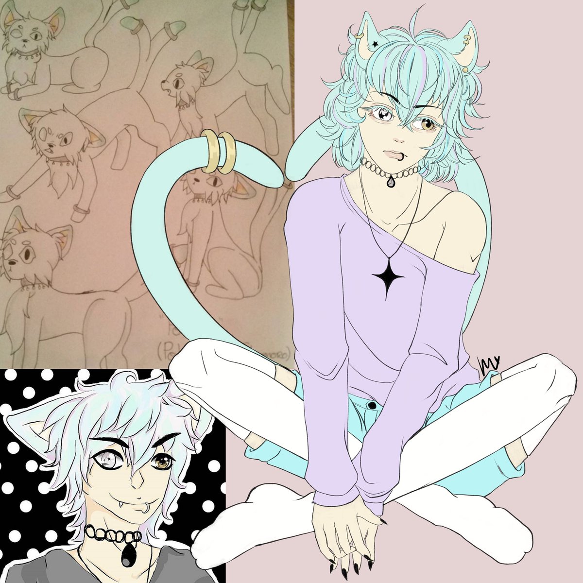 Joining oc-tober this year
Day 1 prompt: First OC
Poncho has been with me since 2015 and in 2018 he got his first human form digitally!

Credits to <a href="/Stormyth_/">🌻Storm🌻- Commissions Open</a> for this years prompt list!
#oc_tober2024 #october2024 #inktober2024 #stormythoc_tober