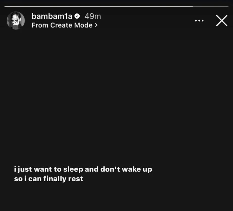 btluvs__'s tweet photo. I don't know what is happening but this is really serious, although I'm not a stan or doesn't know much about him but i really want him to be okay. Life can be hard sometime, its okay . Take care of yourself.

YOU WONT WALK ALONE BAMBAM
#WeLoveYouBamBam
@BamBam1A https://t.co/ddBVaJOMzW