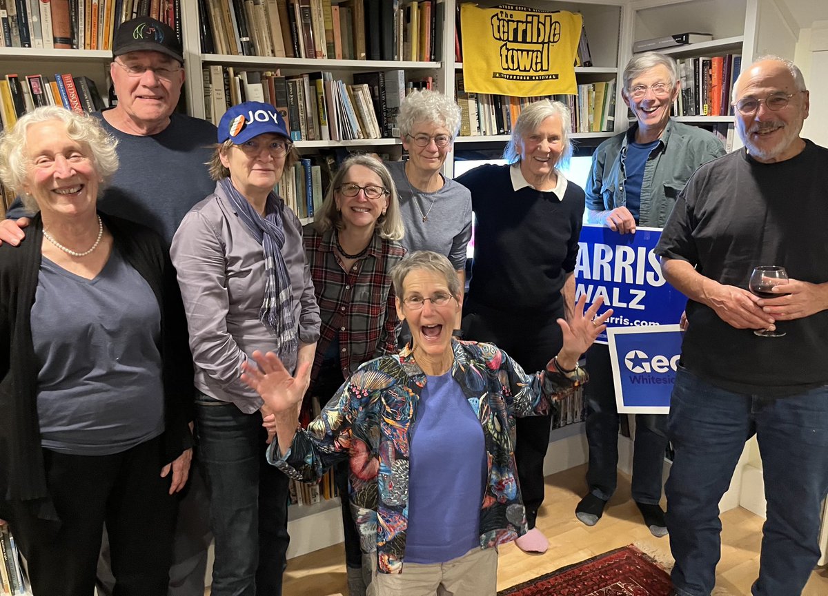 Some of the happy Granite Staters cheering on Tim “Sullivan” Walz as he introduces his student JD Vance to the novel concept of facts while highlighting the many achievements of the Biden Harris administration. ⁦<a href="/irishforharris/">Irish Americans for Harris-Walz</a>⁩ ⁦<a href="/NHDems/">NH Democratic Party</a>⁩ #Debate2024