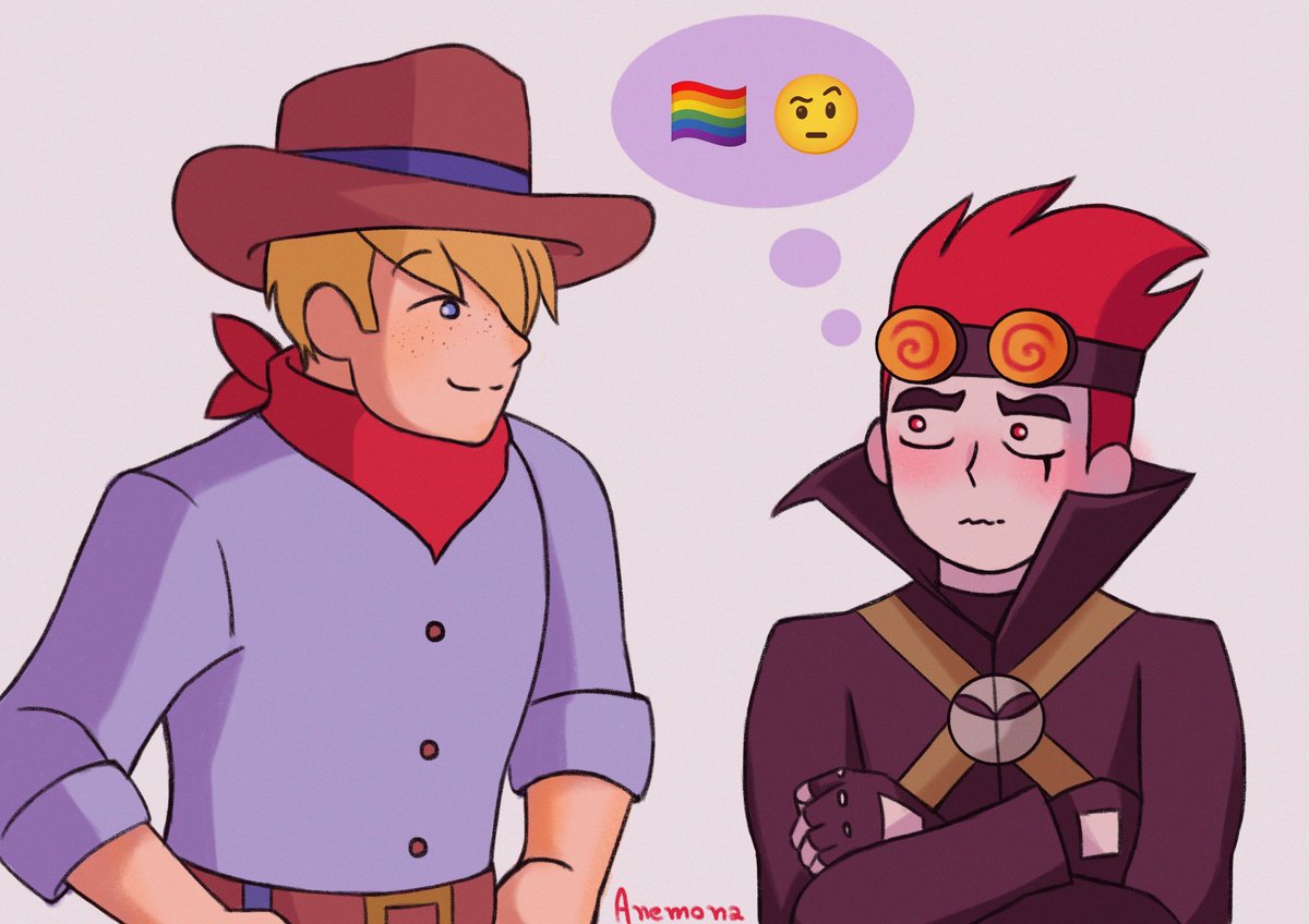 Anemonaaz's tweet photo. Shhh they are flirting 🤫
#xiaolinshowdown #clayjack #jackspicer #claybailey https://t.co/BsRHYKlKsX