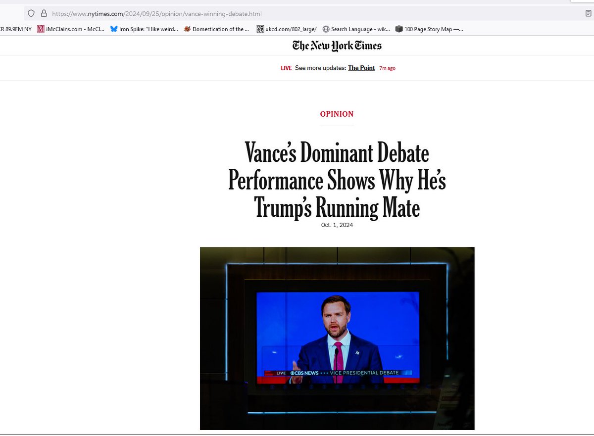 The URL for <a href="/DouthatNYT/">Ross Douthat</a> ‘s debate reaction op-ed has a date in it, and it’s six days ago.