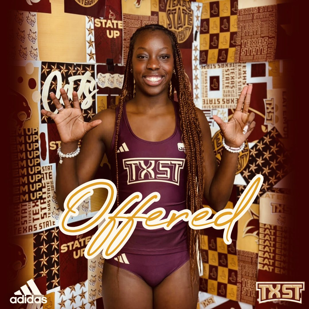Jayana “Jay” Phillips (@phillips_jayana) on Twitter photo After a talk with <a href="/coachktxst/">Kendall Gustafson Filip</a> I have picked up an offer from <a href="/TXStateTrack/">Texas State XC/Track and Field</a> <a href="/TxStateBobcats/">Texas State Bobcats</a>. #EatEmUpKats
<a href="/TexasTrackDad/">Vance Johnson-TexasTrackDad Podcast 🎙</a> <a href="/TrackBarnGuy/">I ❤️ My #Trackbarnfamily</a> <a href="/SBLiveTX/">Texas High School On SI</a> <a href="/PlayBookAthlete/">PLAYBOOK ATHLETE</a> <a href="/scan1ansports/">ꜱᴄᴀɴʟᴀɴ ꜱᴘᴏʀᴛꜱ™️</a> <a href="/4YFilms/">𝔽𝕠𝕣𝕖𝕧𝕖𝕣 𝕐𝕠𝕦𝕟𝕘 𝔽𝕚𝕝𝕞𝕤 SPORTS 🎥</a> <a href="/ExpoRecruits/">Expo Recruits</a> <a href="/GoMVB/">GoMVB Sports - Recruit Content for College Coaches</a> @1percentATH <a href="/youareathlete/">You Are Athlete</a> <a href="/AthleteSwag/">Athlete Swag</a> @thenextathletes <a href="/BigFaceSportss/">BigFaceSports, (Recruiting & Scouting)</a> After a talk with <a href="/coachktxst/">Kendall Gustafson Filip</a> I have picked up an offer from <a href="/TXStateTrack/">Texas State XC/Track and Field</a> <a href="/TxStateBobcats/">Texas State Bobcats</a>. #EatEmUpKats
<a href="/TexasTrackDad/">Vance Johnson-TexasTrackDad Podcast 🎙</a> <a href="/TrackBarnGuy/">I ❤️ My #Trackbarnfamily</a> <a href="/SBLiveTX/">Texas High School On SI</a> <a href="/PlayBookAthlete/">PLAYBOOK ATHLETE</a> <a href="/scan1ansports/">ꜱᴄᴀɴʟᴀɴ ꜱᴘᴏʀᴛꜱ™️</a> <a href="/4YFilms/">𝔽𝕠𝕣𝕖𝕧𝕖𝕣 𝕐𝕠𝕦𝕟𝕘 𝔽𝕚𝕝𝕞𝕤 SPORTS 🎥</a> <a href="/ExpoRecruits/">Expo Recruits</a> <a href="/GoMVB/">GoMVB Sports - Recruit Content for College Coaches</a> @1percentATH <a href="/youareathlete/">You Are Athlete</a> <a href="/AthleteSwag/">Athlete Swag</a> @thenextathletes <a href="/BigFaceSportss/">BigFaceSports, (Recruiting & Scouting)</a>