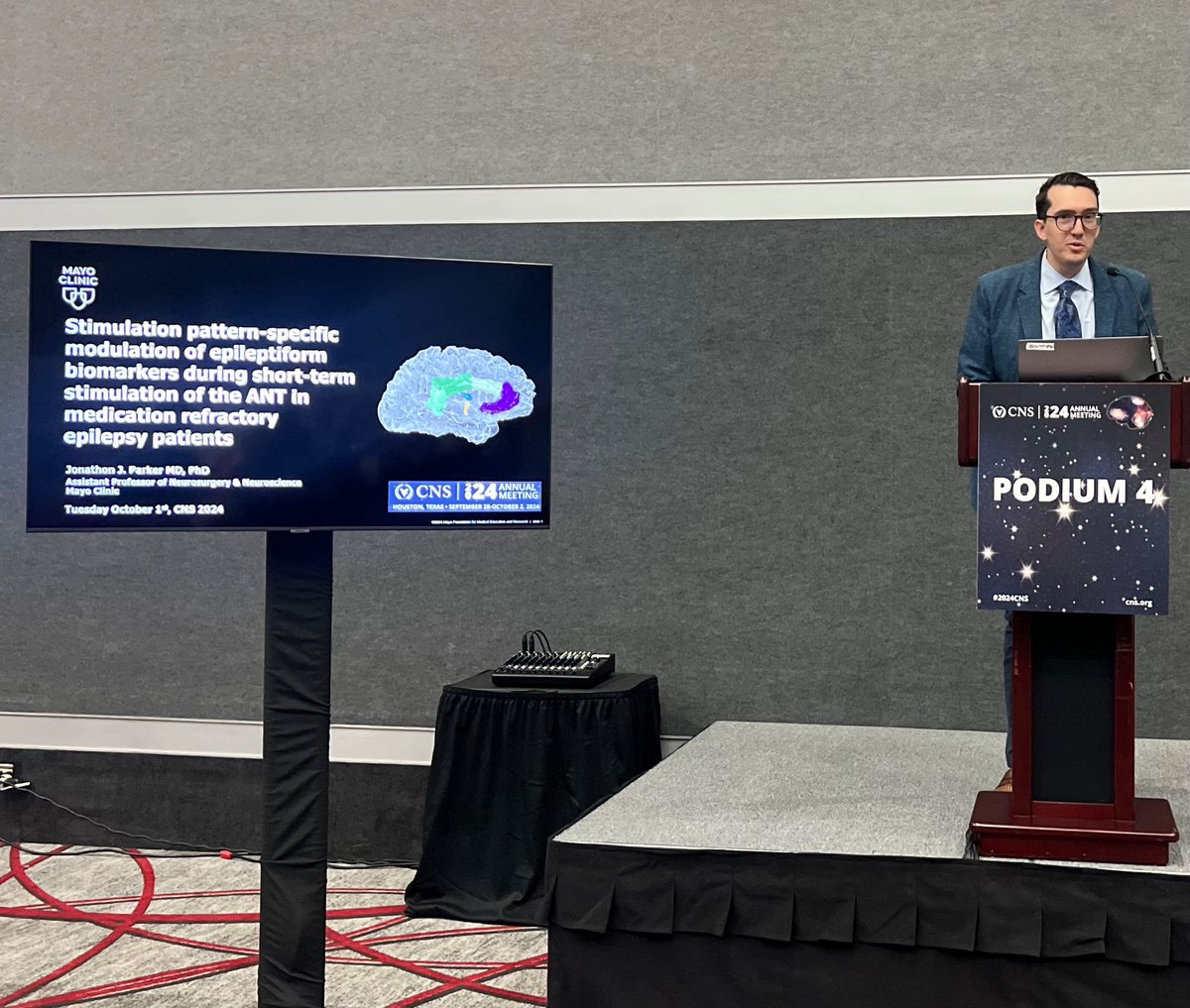 Shared the DBNL’s work to map optimal patient-specific stimulation patterns for epilepsy DBS <a href="/CNS_Update/">CNS</a>. Ongoing cutting edge translational science happening daily at Mayo Clinic Arizona. Bold, Forward. Come join a generational effort to re-imagine neuromodulation. Onwards!