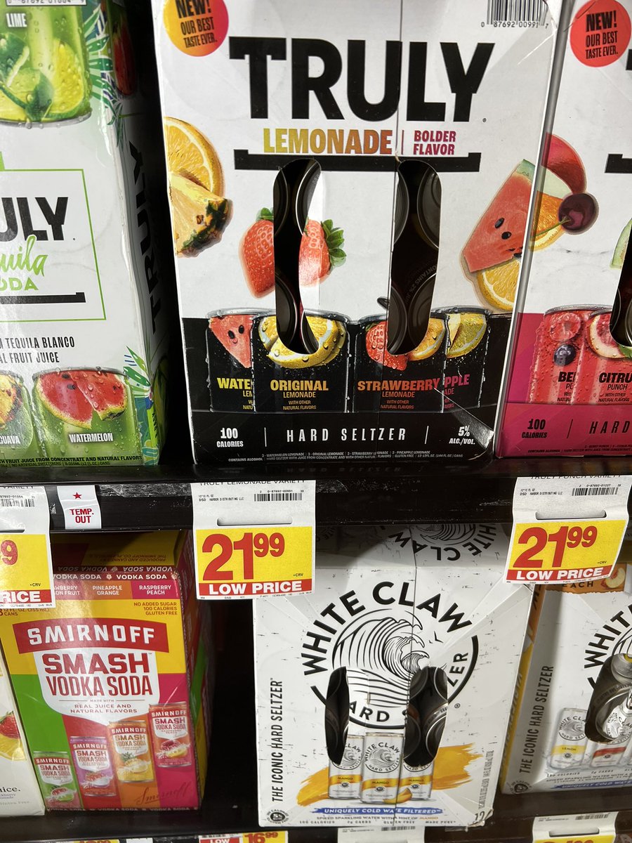 Cainester's tweet photo. @StaterBrosMkts you used to be the best place to buy adult beverages wth?? Mr Jack Brown “rip” would have never let this happen.. This is just ridiculous price gouging don’t blame Biden‘s America. This is on you @StaterBrosMkts Guess we’ll be going to @Walmart for adult beverages https://t.co/HahEycvUbo