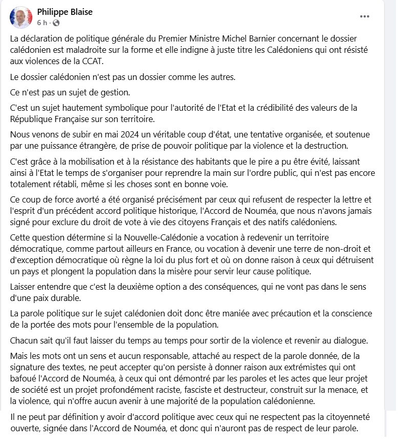 Merci à Philippe Blaise pour cette mise au point .. 
Cette décision du Premier ministre est intolérable et inacceptable ..