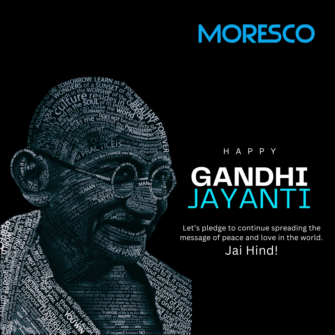 MorescoServices's tweet photo. We honor the legacy of Mahatma Gandhi, a champion of peace, truth, and non-violence. His teachings inspire us to promote harmony and compassion in our workplaces and communities.

#CloudMigration #MORESCO #AWS #CloudServices #CloudComputing #DigitalTransformation #BusinessGrowth https://t.co/6Q7u9WbG8n