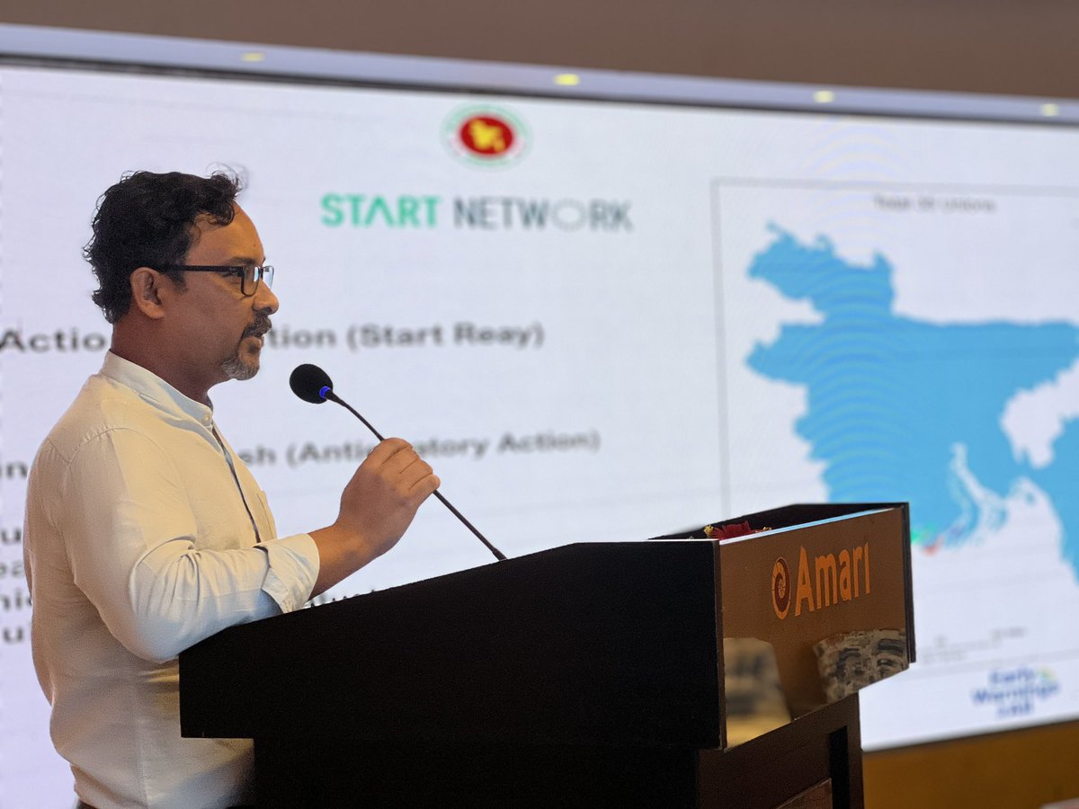 yasifhasan's tweet photo. @bmd_bangladesh Exciting work on Anticipatory Action 🇧🇩! Key humanitarian actors like @WFP @StartFundBD @WorldVision @BDRCS1 @FAO presented their work in #EarlyWarning #EarlyAction and #CommunityReadiness which is paving way for effective outcomes from #EarlyWarningsForAll initiative. https://t.co/ozfSLJICrC