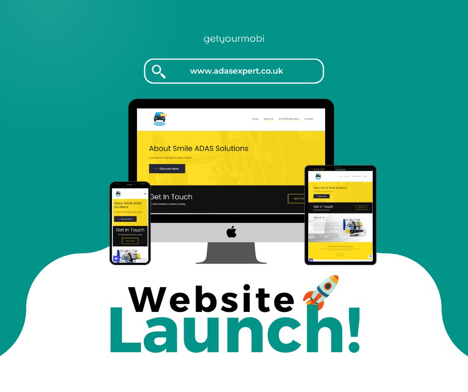 GetYourMobiSite's tweet photo. 🚨 New Website Alert! 🚨

Our team have just launched a Brand New Website for Smile ADAS Solutions. 💻 Take a look here; https://t.co/xH55wqmLZn

Since joining us in 2011, we have developed a range of websites and provided various services for them, including SEO. 🤝🏽 

#Website https://t.co/t6RWAfm2Le