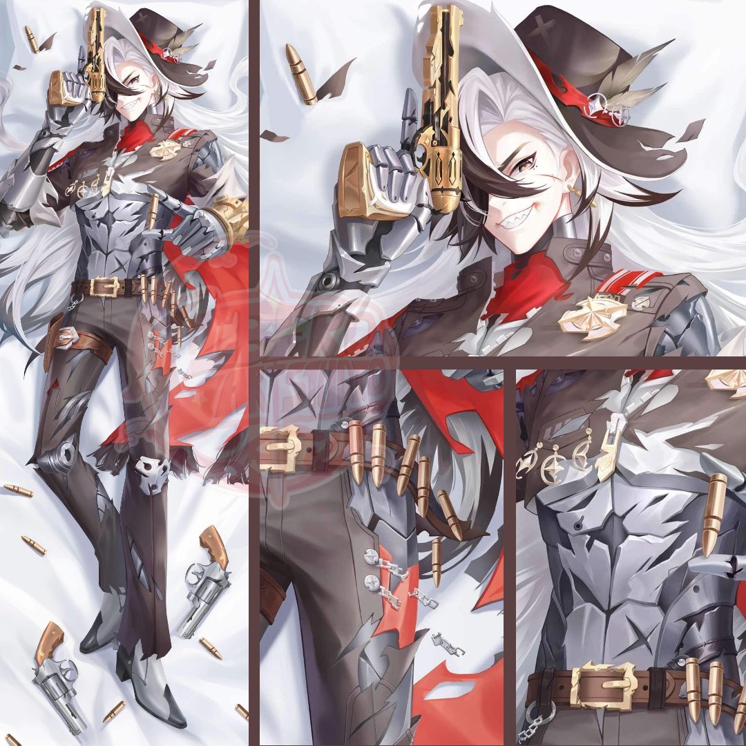 Liberoartstudio's tweet photo. Save a horse, ride a cowboy. 🐎
#HonkaiStarRail #Boothill dakimakura https://t.co/H4PsjQNtlc