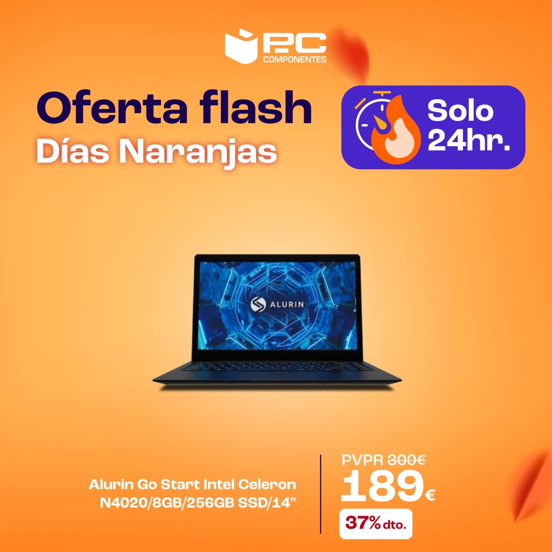 ⚡️ OFERTA FLASH ⚡️

¡Consigue este portátil 𝗔𝗹𝘂𝗿𝗶𝗻 𝗚𝗼 𝗦𝘁𝗮𝗿𝘁 con - 3⃣7⃣% de descuento en los #𝗗𝗶́𝗮𝘀𝗡𝗮𝗿𝗮𝗻𝗷𝗮𝘀 de <a href="/pccomponentes/">PcComponentes</a> 

▶️ bit.ly/3Y7jlUg