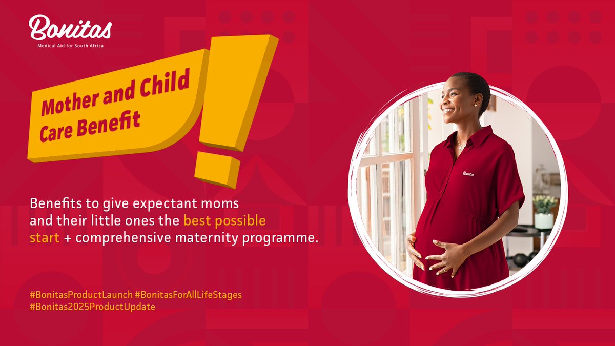 Give you and your family the best possible start with our enhanced Maternity Programme. ​

#BonitasProductLaunch #BonitasForAllLifeStages #Bonitas2025ProductUpdate