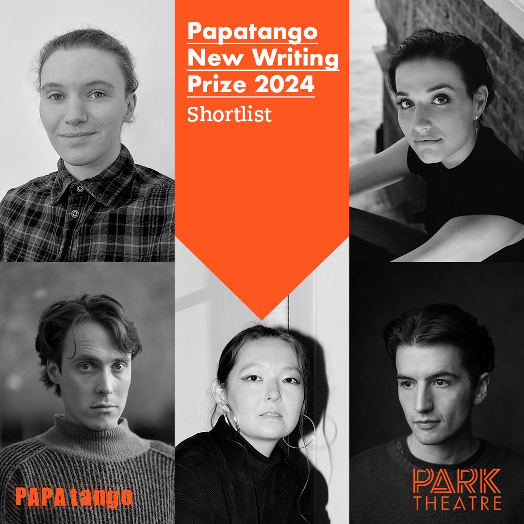 From a record 1,589 entries, this year's #PapatangoPrize shortlist is:

The Meat Kings! (Inc.) of Brooklyn Heights by Hannah Doran
Memoriam by Noga Flaishon 
Corpselight by Daniel Grimston
Peeling Oranges by Patty Kim Hamilton
Monument by Rhys Warrington

papatango.co.uk/2024-papatango…