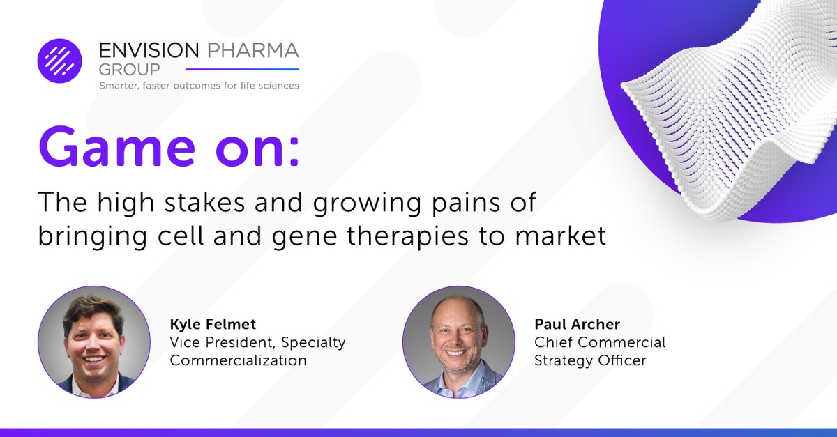 What are the biggest roadblocks standing between patients and life-saving cell and gene therapies? How is AI revolutionizing cost models and transforming patient care in real time? Read the latest blog entry from Envision's Kyle Felmet and Paul Archer – envisionpharmagroup.com/news-events/ga…