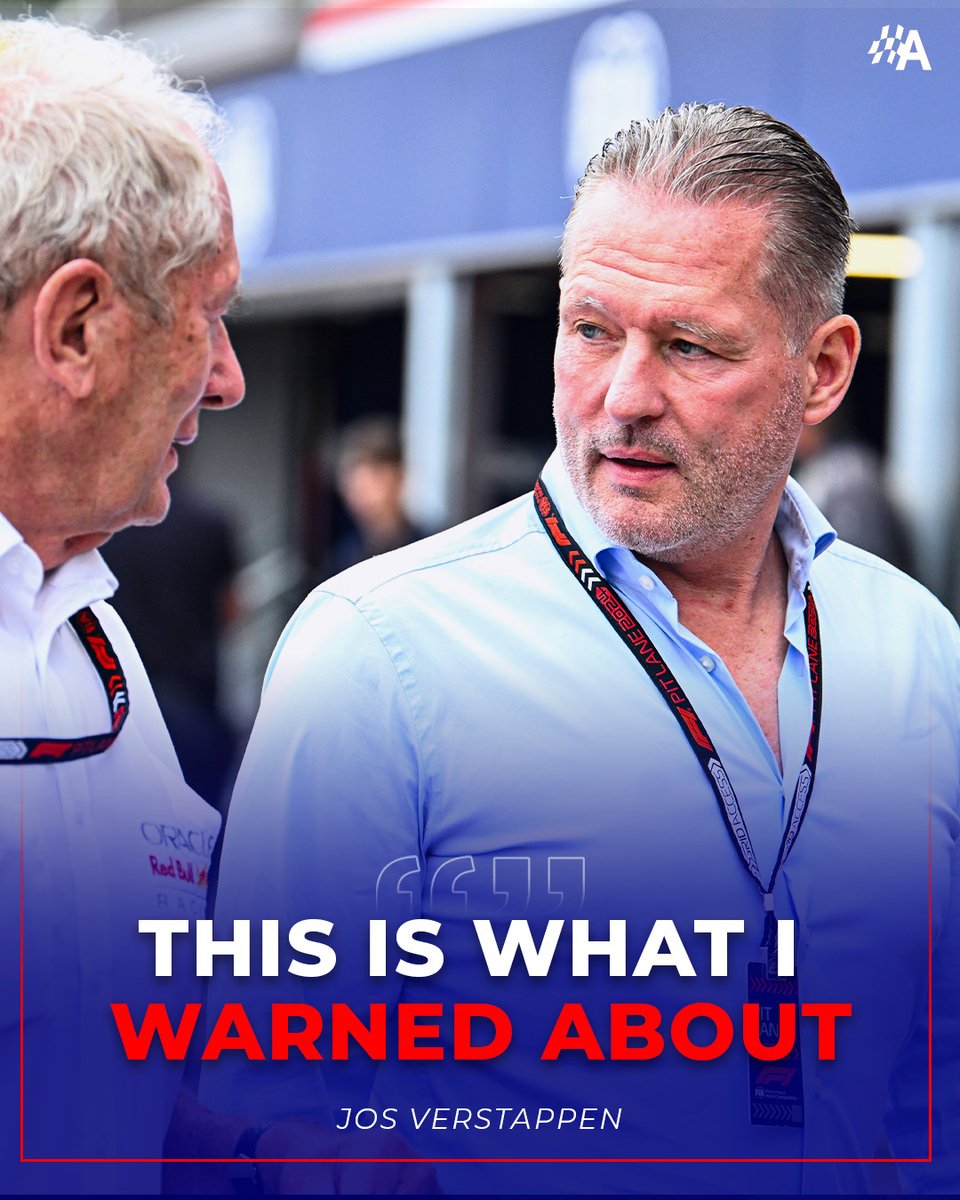 autosport's tweet photo. 🚨 Jos Verstappen says that the departure of several key members of the Red Bull F1 team is precisely what he warned about earlier this year 🗣️ https://t.co/VqQyVV84ev