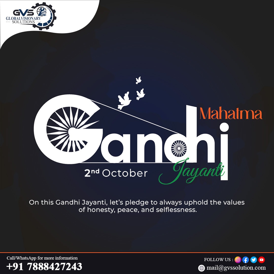 gvssolution's tweet image. &quot;Honoring the legacy of peace, truth, and non-violence. Happy Gandhi Jayanti! ✨🙏 #GandhiJayanti&quot; @globalvisionarysolutions 
.
#MahatmaGandhi #NonViolence #PeaceAndHarmony #GandhiLegacy #BeTheChange #ifmsensor #flukemultimeters