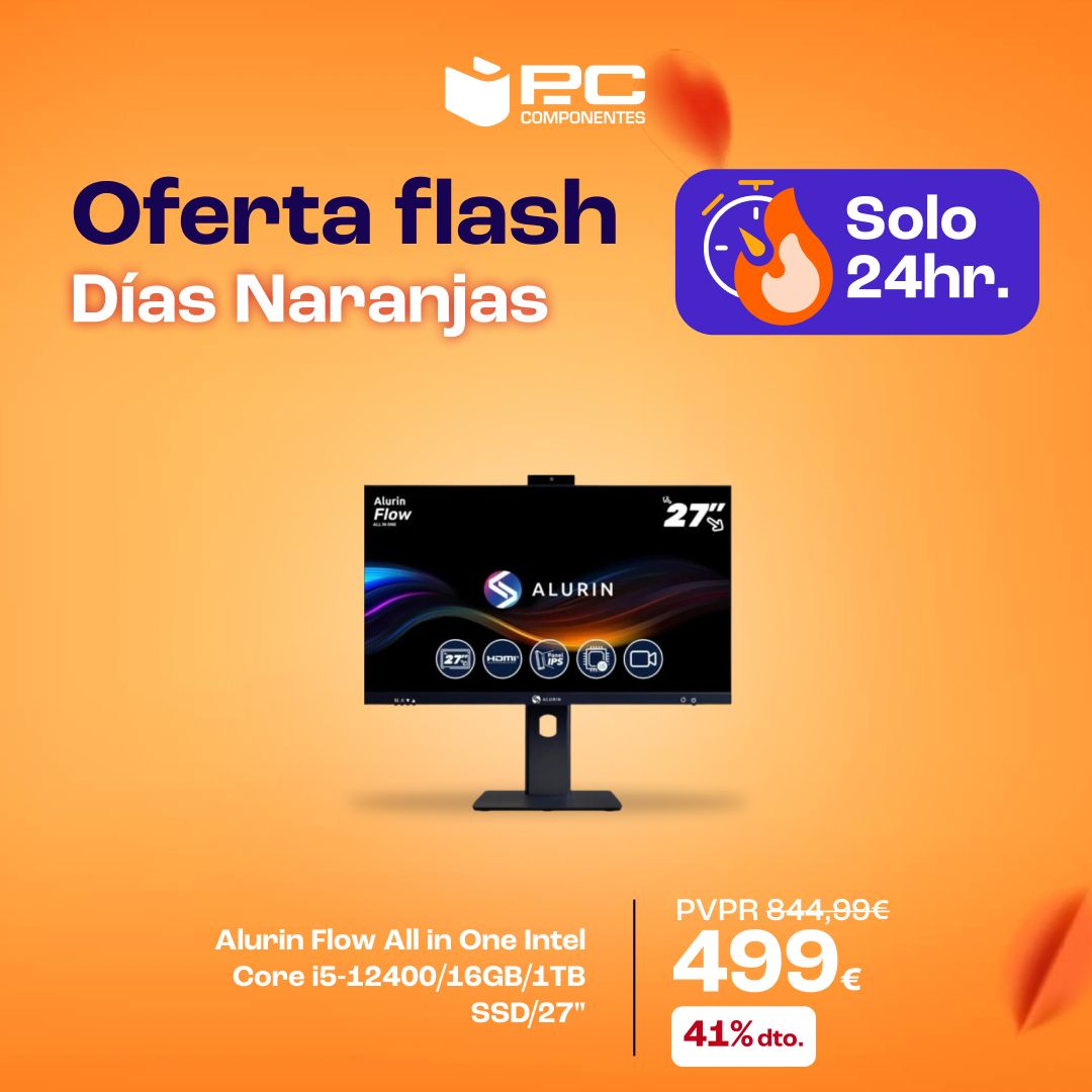 ⚡️ OFERTA FLASH ⚡️

¡Consigue este equipo 𝗔𝗹𝘂𝗿𝗶𝗻 𝗙𝗹𝗼𝘄 𝗔𝗹𝗹 𝗶𝗻 𝗢𝗻𝗲 con - 4⃣1⃣% de descuento en los #𝗗𝗶́𝗮𝘀𝗡𝗮𝗿𝗮𝗻𝗷𝗮𝘀 de <a href="/pccomponentes/">PcComponentes</a>

▶️ bit.ly/3N72tH5