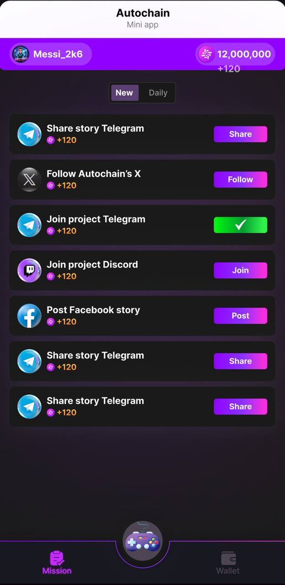 We are completing the game and putting it on the Telegram platform

Website |Telegram | Twitter

#Autochain #ATC #AutoGame #GameFi