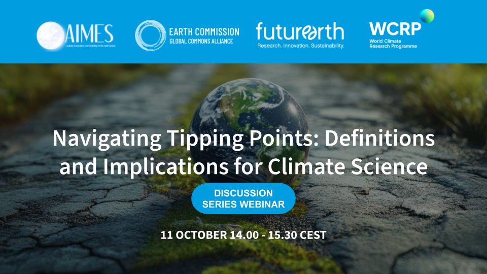 ClimTip (@climtip_project) on Twitter photo #TippingPoints can feel vague, even for scientists. Does that help or hurt climate science & action?
Join #ClimTip's Vasilis Dakos <a href="/umontpellier/">Université de Montpellier</a>, Sebastian Bathiany <a href="/TU_Muenchen/">TU München</a> & <a href="/bobkopp/">Sandr Schlappovic</a> of <a href="/RutgersU/">Rutgers University</a> to find clarity.
11 Oct, 2ā3:30pm CEST
Register bit.ly/3zmHLzt #TippingPoints can feel vague, even for scientists. Does that help or hurt climate science & action?
Join #ClimTip's Vasilis Dakos <a href="/umontpellier/">Université de Montpellier</a>, Sebastian Bathiany <a href="/TU_Muenchen/">TU München</a> & <a href="/bobkopp/">Sandr Schlappovic</a> of <a href="/RutgersU/">Rutgers University</a> to find clarity.
11 Oct, 2ā3:30pm CEST
Register bit.ly/3zmHLzt