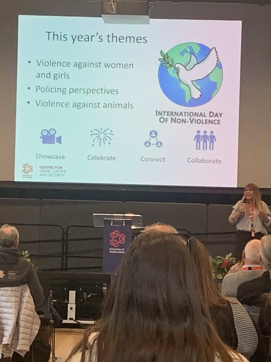 At ⁦<a href="/UniofStaffs/">University of Staffordshire</a>⁩ centre for the day!! #centreforcrimejusticeandsecurity