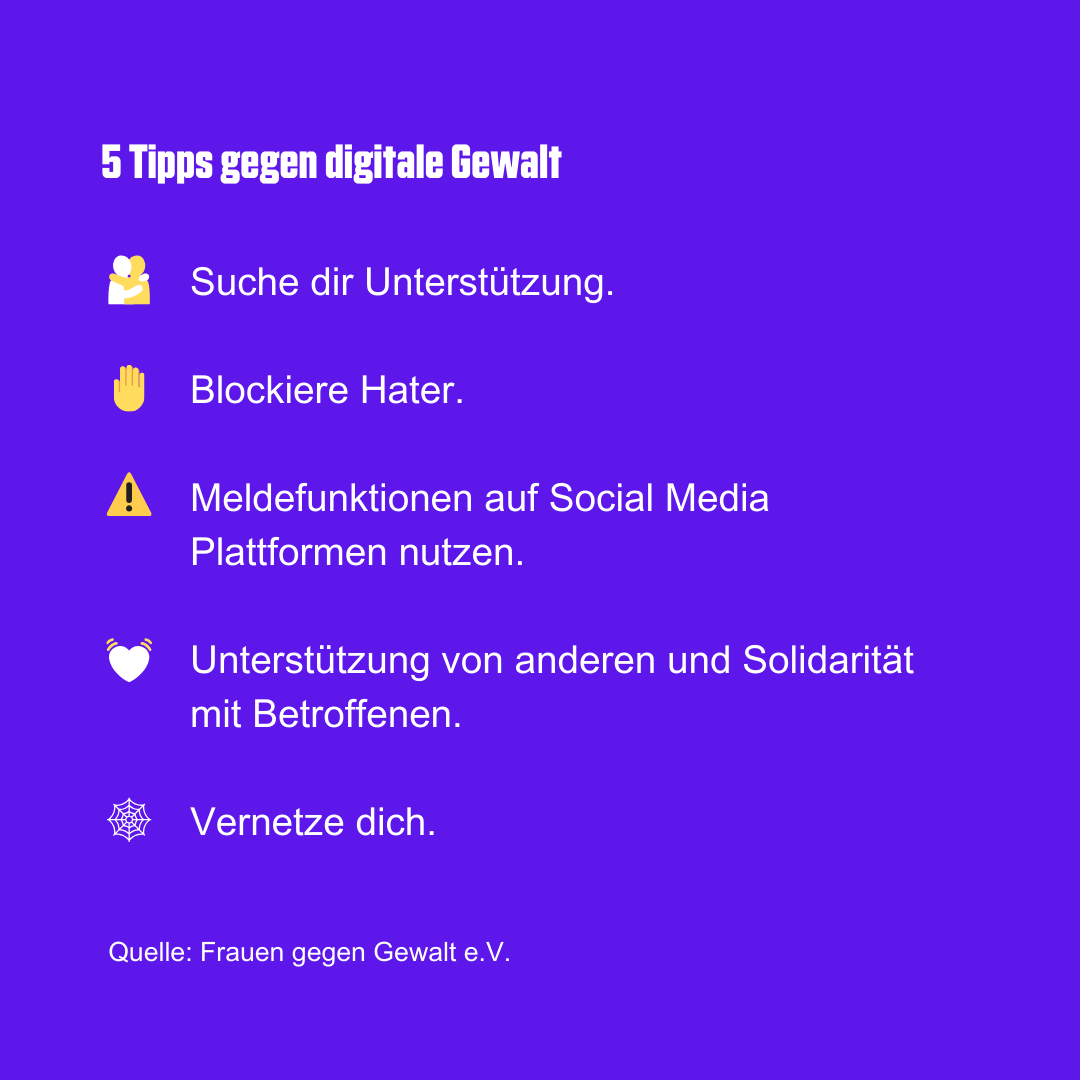Bevor wir #ByeByeElon sagen hier noch Infos, wo du Hilfe bei #HassImNetz findest und 5 Tipps gegen #digitaleGewalt