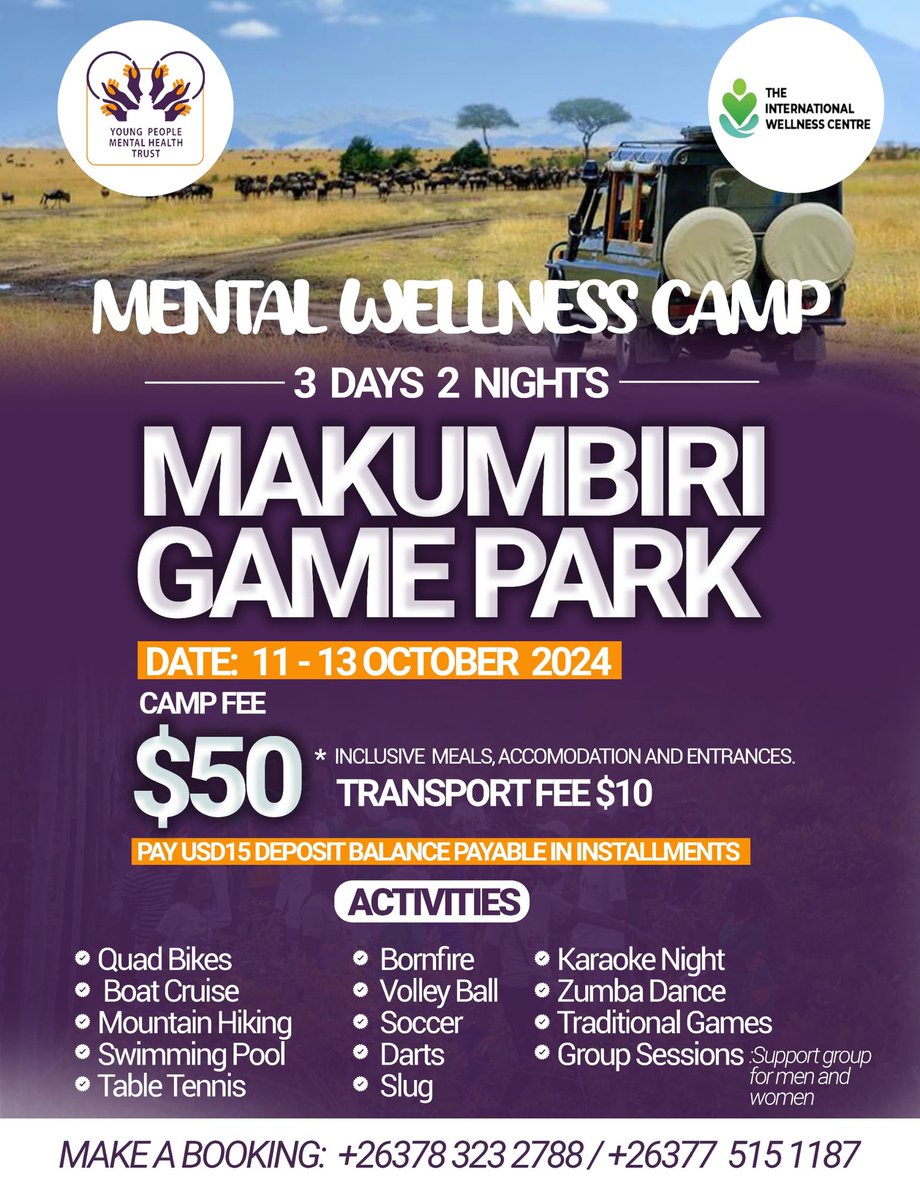 Please take note that the Mental Wellness Bootcamp, originally scheduled for September 27–29, has been moved to October 11–13. We are sorry for any inconvenience this has caused. During the bootcamp, we will also be celebrating World Mental Health Day. 
#MentalHealthAwareness