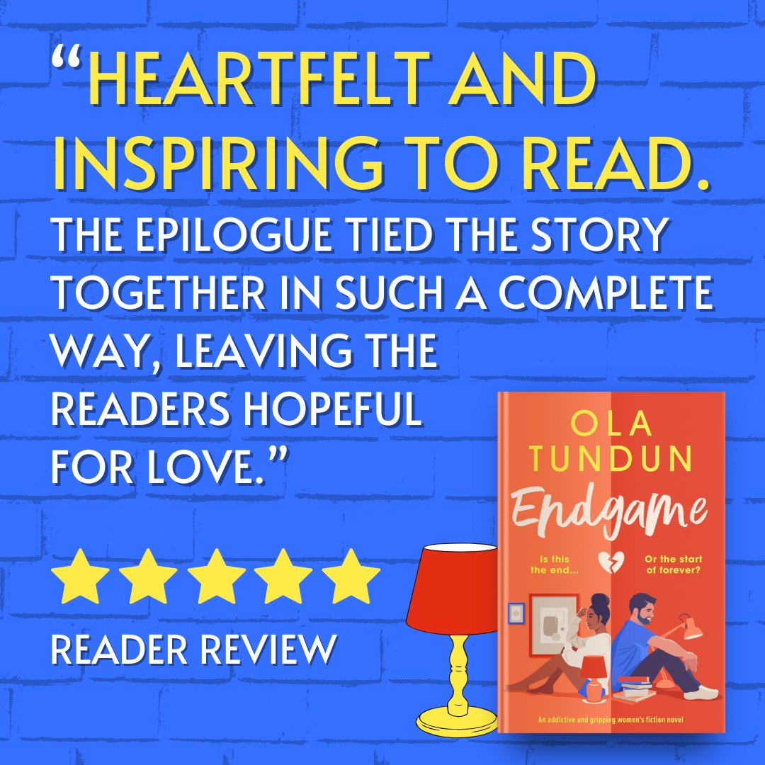 🧡  If you love reading Emily Henry, Beth O'Leary and Mhairi McFarlane, you should put Endgame by <a href="/olatundunx/">Ola Tundun</a> at the top of your TBR!

😍 Get ready to stay up reading all night: geni.us/383-rd-two-am

#chicklit #contemporaryromance #womensfiction