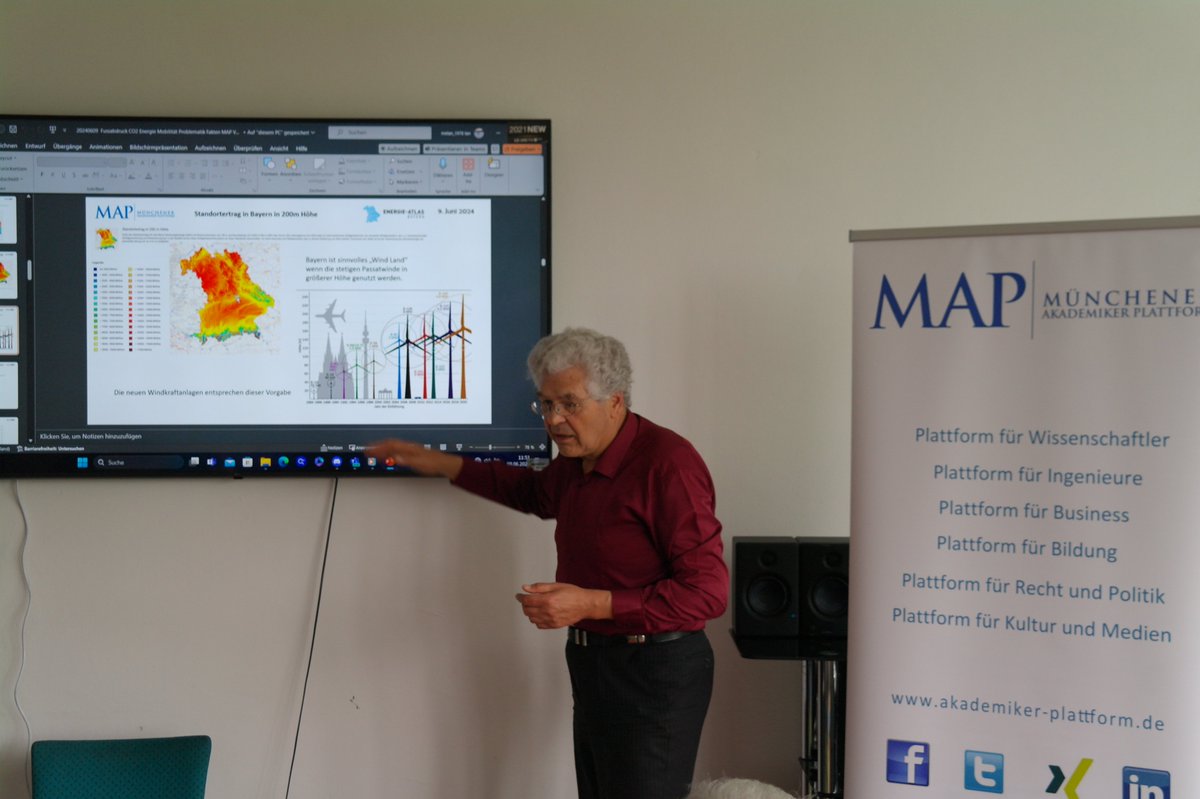 MunchenerAP's tweet photo. Am 09. Juni 2024 hielt Herr Johann Schopp einen spannenden und informativen Vortrag bei der Münchener Akademiker Plattform über den Einfluss des persönlichen CO2-Fußabdrucks und mögliche Beiträge, die jeder Einzelne zum Klimaschutz leisten kann.
#Klimaschutz #CO2Footprint https://t.co/PDryhAihwi