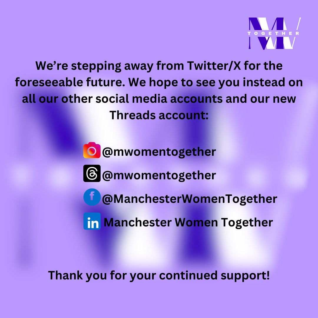 Manchester Women Together tweet media
