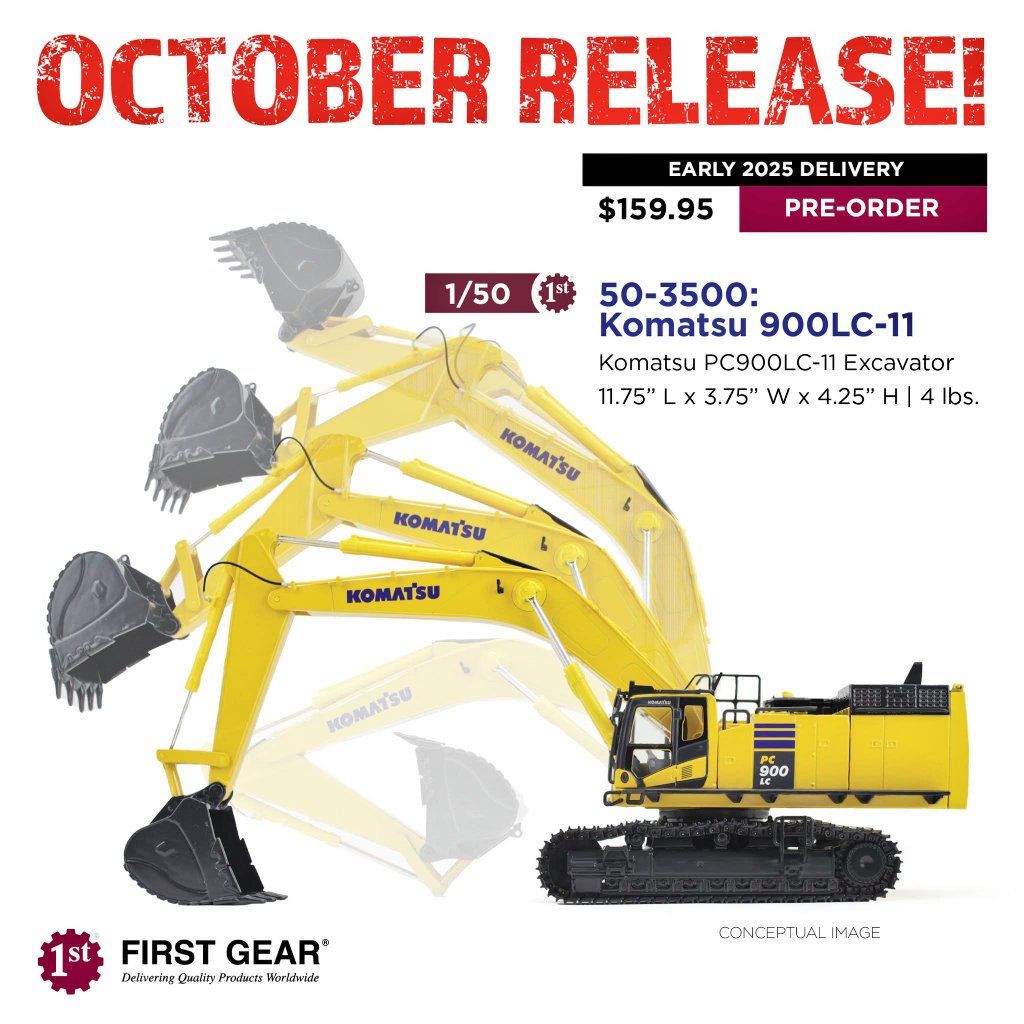 1/50 ファーストギア コマツ PC900LCｰ11 油圧ショベル北米仕様(日本