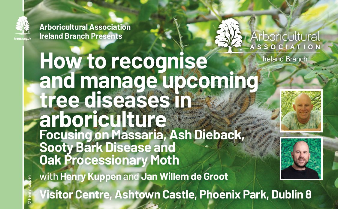 Irish Landscape Institute (ILI) (@ili_landscape) on Twitter photo The Arboricultural Association Ireland Branch presents:
How to recognise and manage upcoming tree diseases in arboriculture
One-day seminar on Friday 18th October 2024
Visitor Centre, Ashtown Castle, Phoenix Park, Dublin 8
irishlandscapeinstitute.com/articles/how-t… The Arboricultural Association Ireland Branch presents:
How to recognise and manage upcoming tree diseases in arboriculture
One-day seminar on Friday 18th October 2024
Visitor Centre, Ashtown Castle, Phoenix Park, Dublin 8
irishlandscapeinstitute.com/articles/how-t…