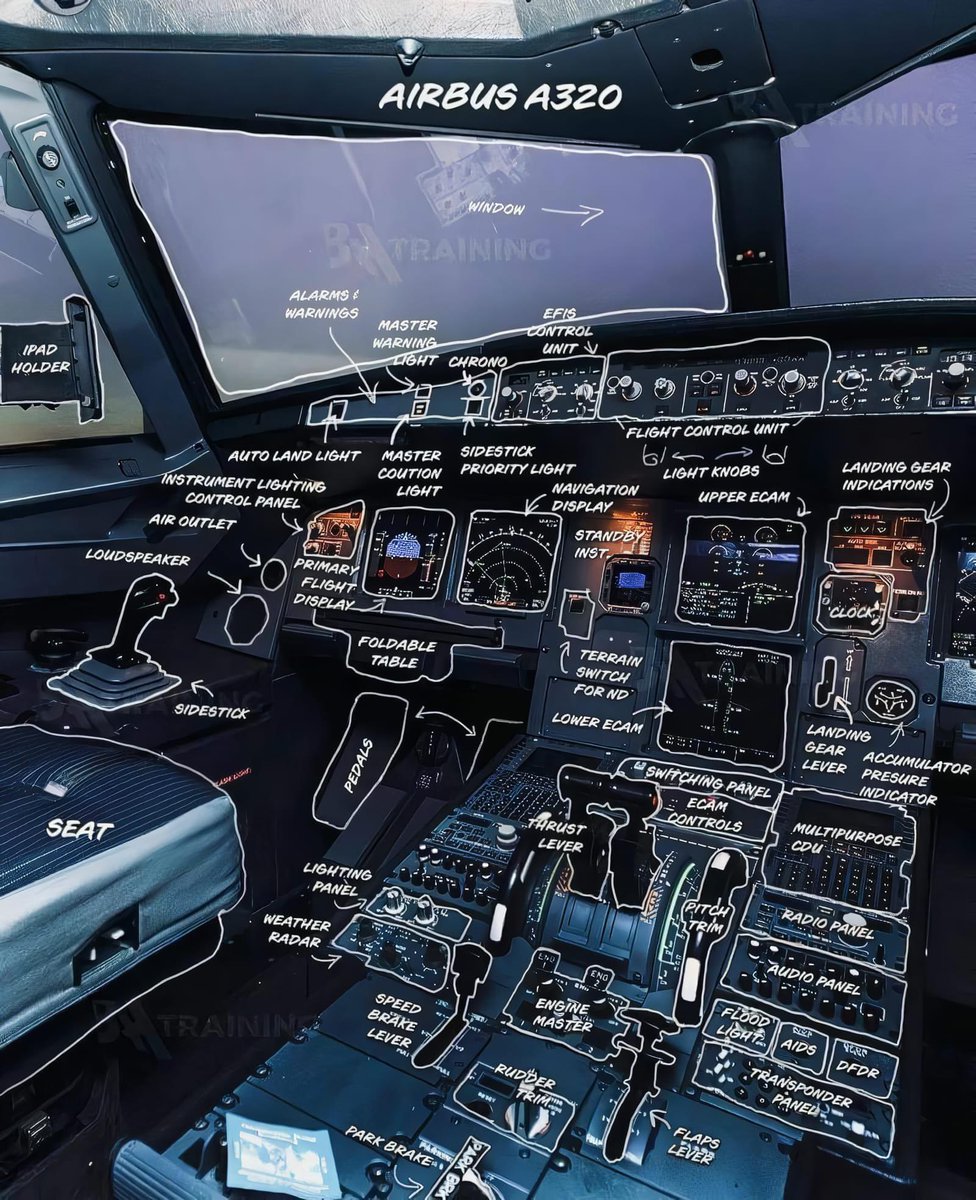 GinieSigonney's tweet image. A320 cockpit 🩵
.
.
.
📷©️Aerospace Engineering
