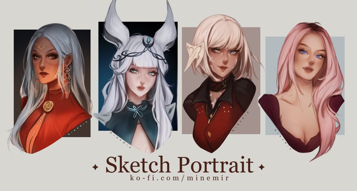 Portrait Sketch commission is open for October! ✨
10 slots available in ko-fi ☕⬇️

RT is appreciated 🤍