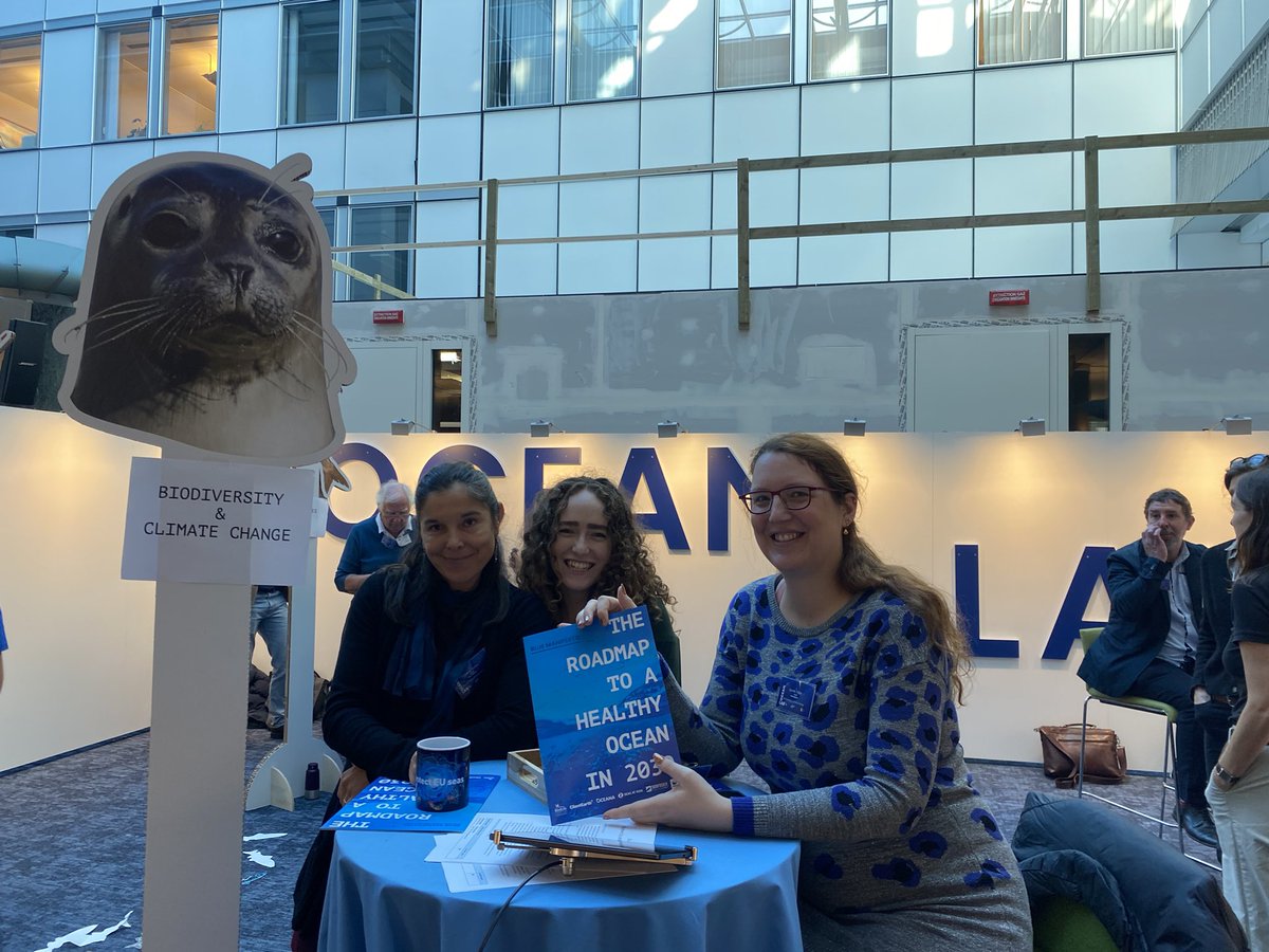 Bringing the ocean to the heart of EU policy today. A dozen nature organisations have set up an Ocean Lab in the European Parliament covering different marine topics.