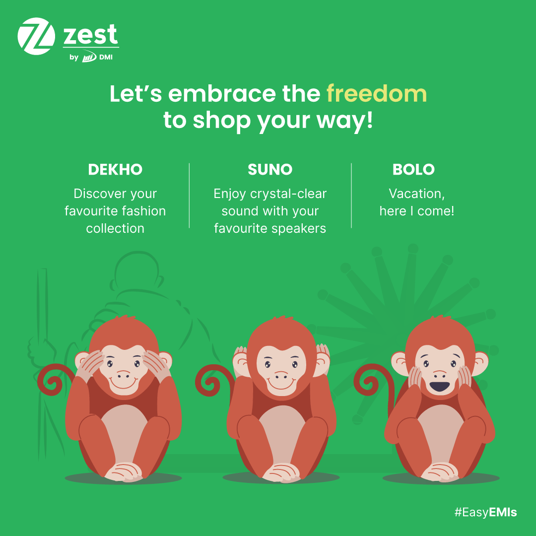 Hey ZestMoney Fam, this #GandhiJayanti  , embrace the freedom to shop your way!🛍️
Get what you love, when you want it, with ZestMoney's #EasyEMIs.✨
Say goodbye to payment worries and hello to guilt-free shopping. ✌️

#ZestMoney #ZestbyDMI #ZestEMI #freedomtoshop