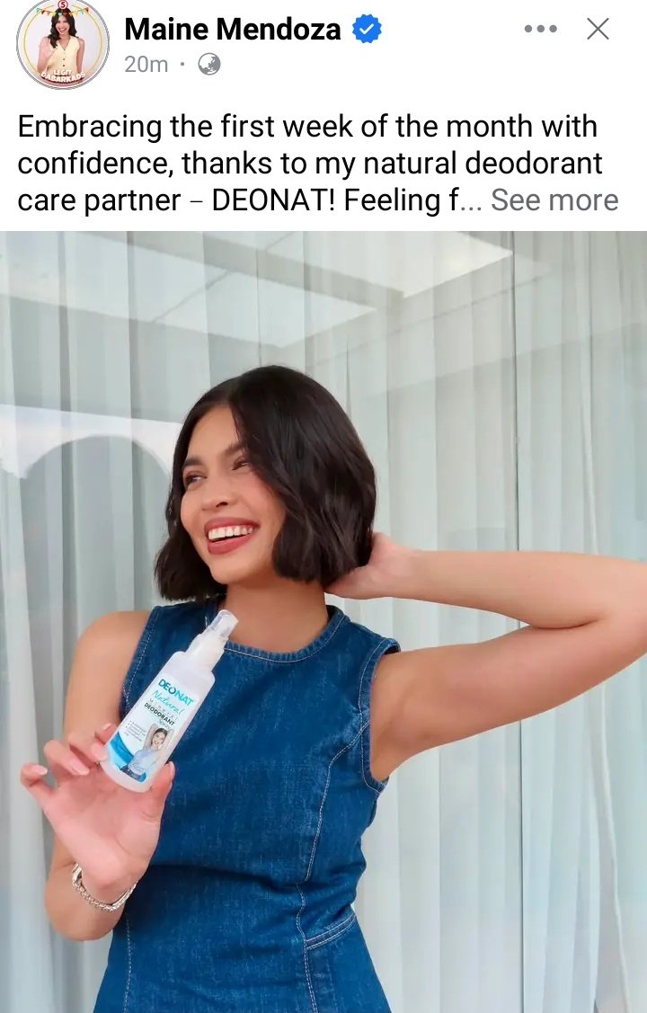 Maine's FB post!
#MaineForDeonat <a href="/deonatph/">DEONATPH</a> 

MAINE MENDOZA
#MaineMendoza ♡ <a href="/mainedcm/">Maine Mendoza</a>