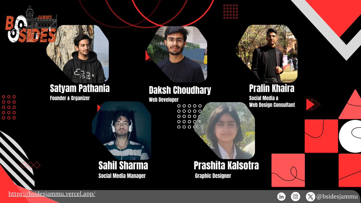 BSidesJammu's tweet photo. Huge shoutout to the incredible team behind Security BSides Jammu!

Their hard work, passion, and dedication are driving our mission to bring cybersecurity awareness, skill development, and networking opportunities to life in Jammu

Stay tuned—big things are coming

#BSidesJammu https://t.co/9skJ99MRwx