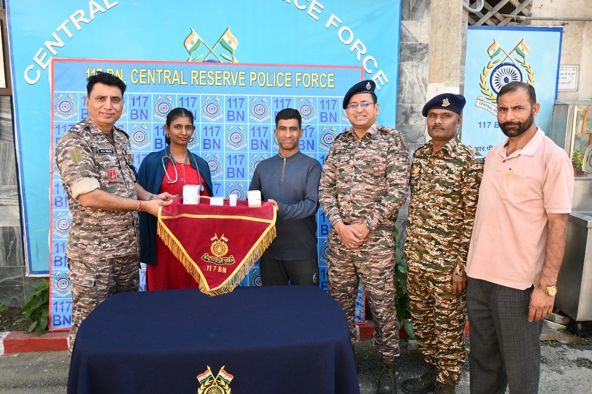 Madadgar events medicine distribution at HQ 117BN SRINAGAR