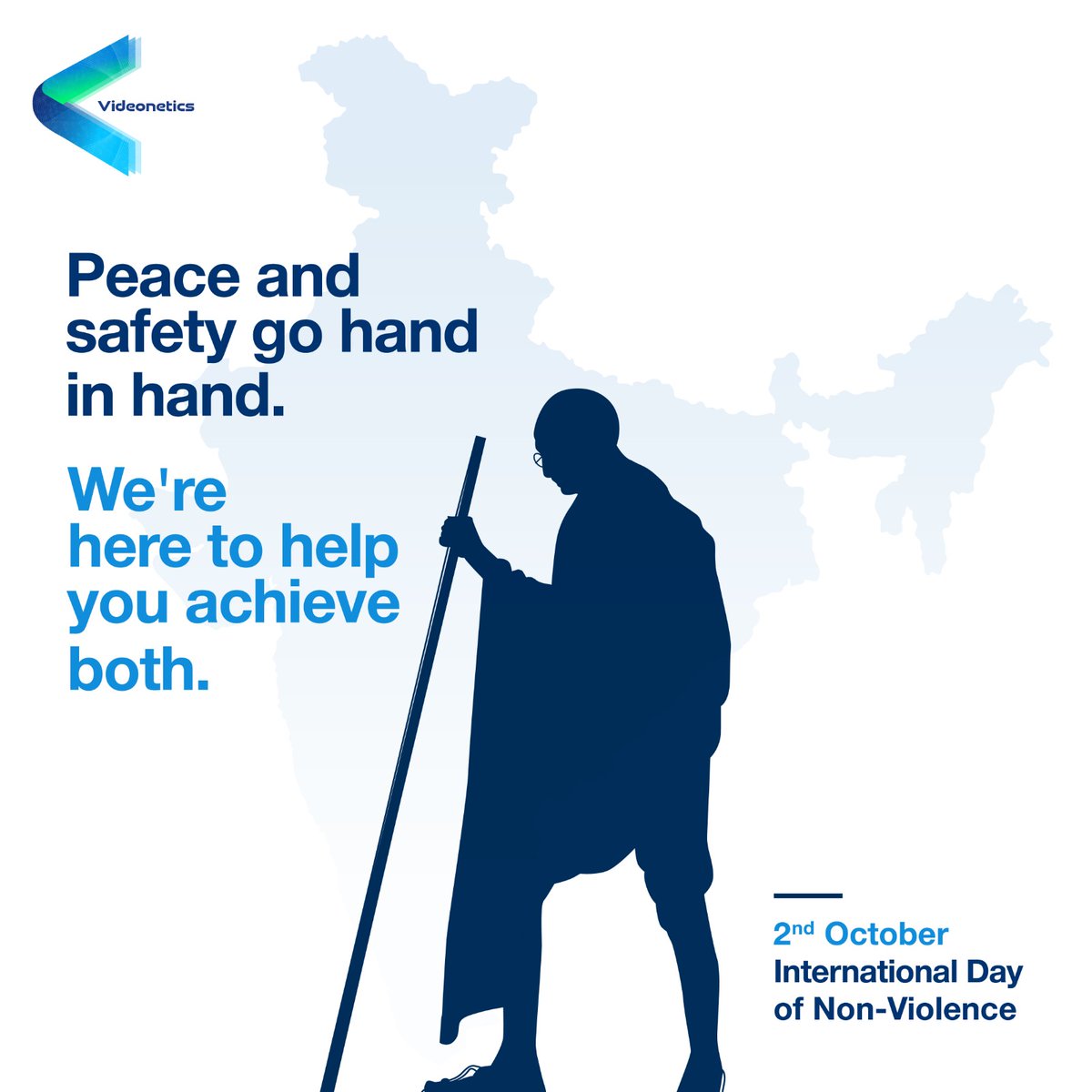 Inspired by Gandhi’s principles of non-violence, we aim to build a world where security promotes peace. On this #InternationalDayofNonViolence, we reaffirm our commitment to protecting communities through intelligent video management solutions. #Videonetics