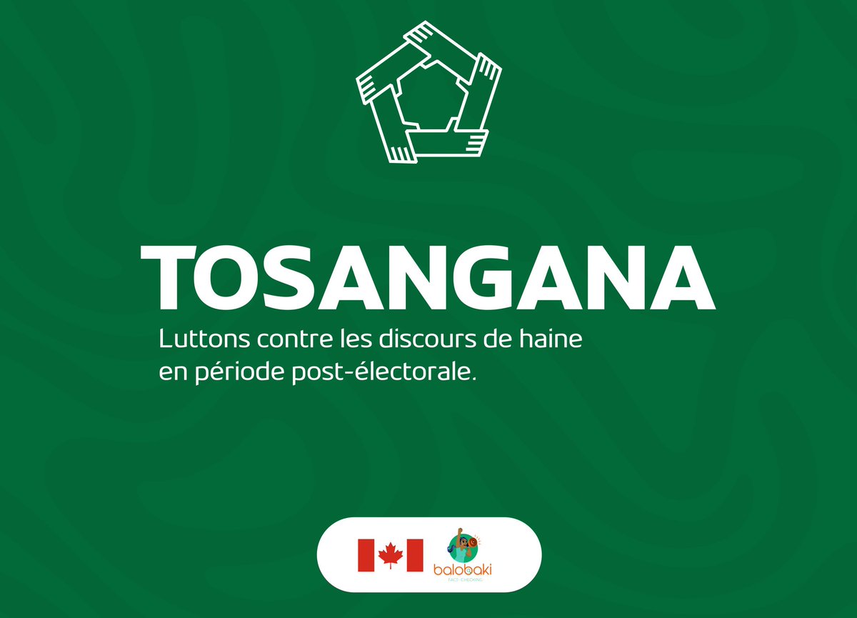 BalobakiCheck's tweet photo. ✅️ Afin de promouvoir la cohésion sociale et  la paix à travers la lutte contre les discours de haine et le tribalisme en période post électorale, https://t.co/nYEEPssILO lance le programme éditorial #Tosangana  en #RDC dans les villes de #Lubumbashi et #Kinshasa : formation et production éditoriale - notamment radiophonique dans les 4 langues nationales.
