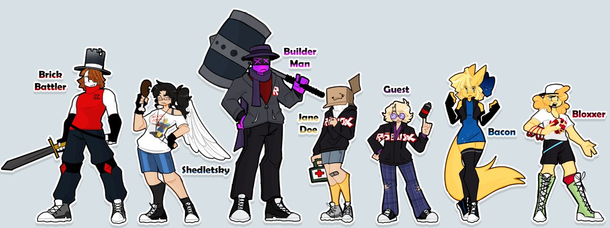 Polibeas's tweet image. Drew gang and myself as TRUD characters
New Roblox obsession is brewing wuh oh
#trud #therobloxiauntildawn