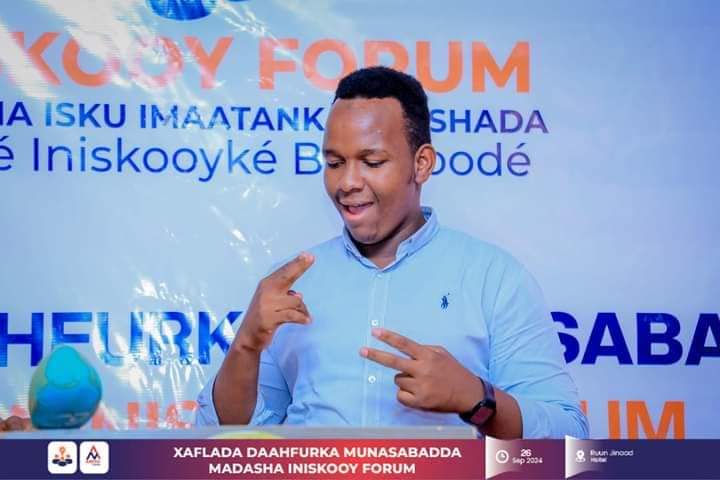 BIDOADEAF's tweet image. The chairman of the South West Deaf Association (SWDA), Mr. Dadow Haji Hassan, participated in the opening ceremony of the Iniskoy forum tonight.