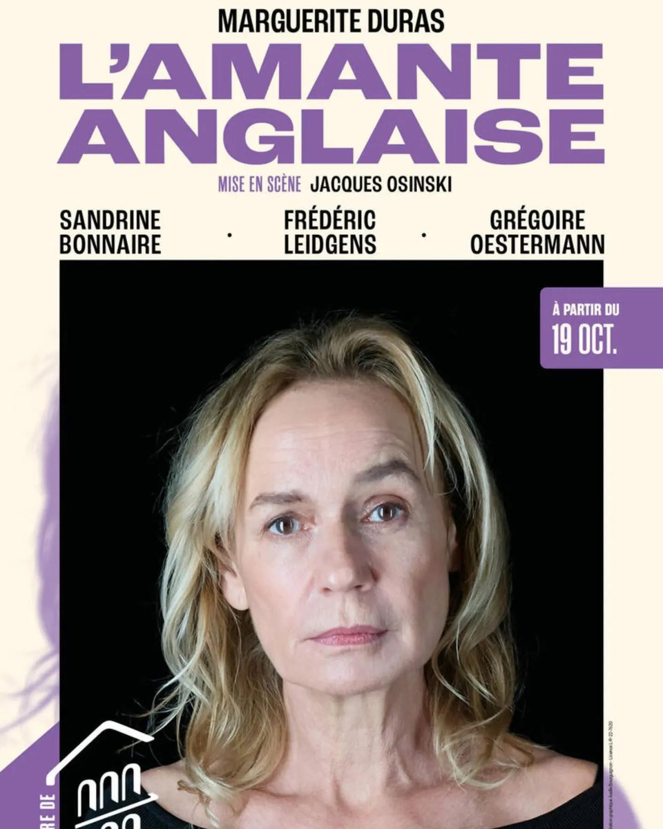 LaBOInter's tweet image. Rendez-vous ce mercredi avec #SandrineBonnaire pour "L'amante anglaise" de Marguerite Duras au Théâtre de L'Atelier, à Paris.

La Bande : @Nagui @Leilakan @oldelaf #LisaDelmoitiez @FannyRuwet #BrunoPeki @TanguyPastureau et @DanielMorinOff